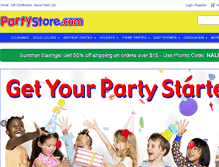 Tablet Screenshot of partystore.com